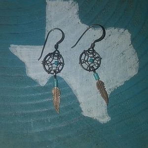 Dream catcher earrings